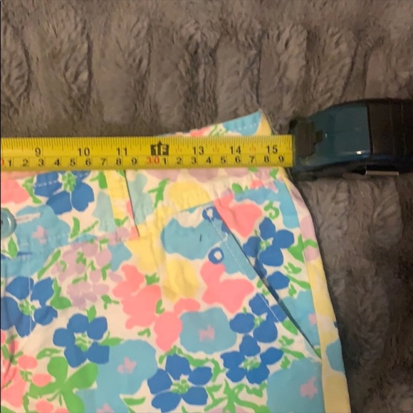 Lily Pulitzer Blue Floral Buttercup Shorts - Picture 9 of 13